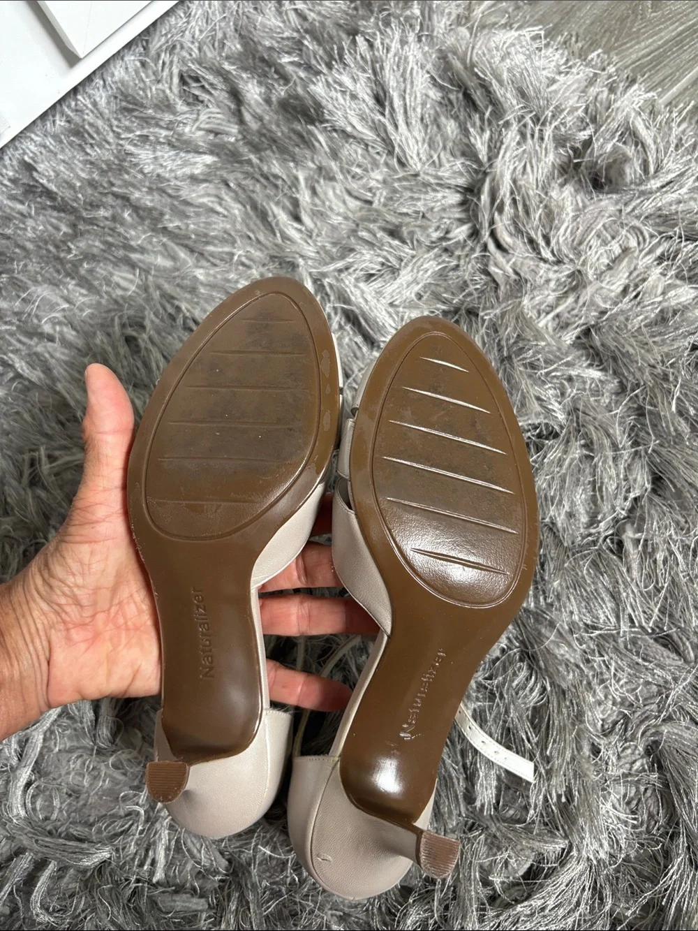 Naturalizer Blush Open-Toe Slingback Heels